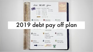 2019 Debt Snowball Pay Off Plan