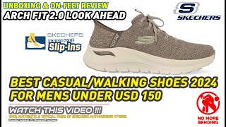 Unboxing & review on feet SKECHERS SLIP-INS ARCH FIT 2.0 LOOK AHEAD CASUAL SHOES 232462-TPE KNIT