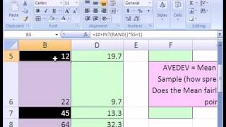 25 Excel Magic Trick #97  AVEDEV function