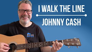 I Walk The Line Johnny Cash Guitar Lesson + Tutorial