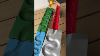 Marble Run ASMR with the sound of waves and balls ★ Enjoy by the sea