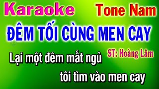 Đêm Tối Cùng Men Cay Karaoke || ST Hoàng Lâm || Nhạc Sống Phương Hiếu Organ