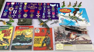 Shell, Texaco and Esso coin collections. Warlord comic gifts