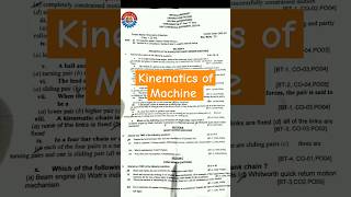 KOM 1st Mid.Sem.5th Sem Question paper|Mechanical Engineering 👷‍♂||#shorts#viral  #shortsfeed