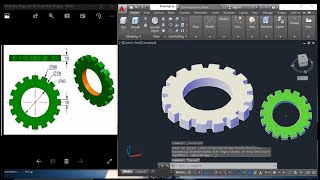 3D autocad practice. autocad excercise 1