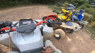 GROUP RIDE ON ATVS AT MOUNTAIN RIDGE ATV PARK PART 6