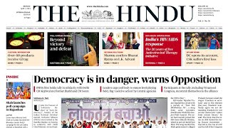 1 April 2024 | The Hindu Newspaper Today | The Hindu Analysis Today | Daily News Paper Analysis