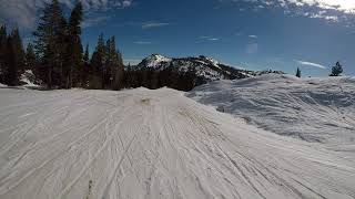 Too warm February 2018 in Tahoe | Snow melting on the ski slopes. POV RAW