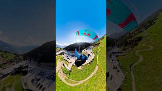 Landing at Olang-valley station at Kronplatz #shorts