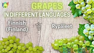 Grapes In Different Languages / What do you call Grapes in different languages ? 4K Video