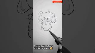 Drawing tutorial for beginners and kids #elephant #pets #animals