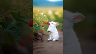 Berry Hoppy! 🍓Adorable Rabbit's Sweet Treat Wins Hearts! 💕🐇