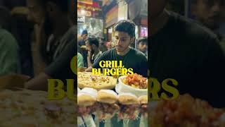 Grill Hot burgers | Most Famous Grill Burger in Lahore | Lahore Street Food | barkat market #shorts