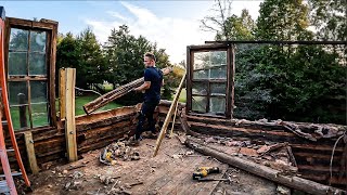 Saving History: Dismantling and Numbering an Antique Log Home for Restoration