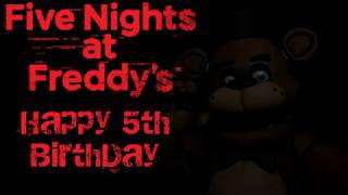 (Blender/Fnaf)Happy 5th Anniversary Fnaf! "animatronics"(high quality)