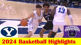 Central Arkansas vs BYU Basketball Game Highlights 11 5 2024