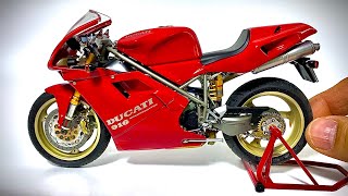 DUCATI 916 24x speed build full video - 1/12 scale model