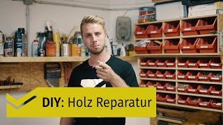 Kratzer im Holz entfernen/ Holz Reparatur [HOLZPILOTEN]