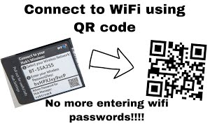 Connect to your wifi using just a qr code