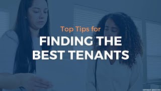 Finding The Best Tenants