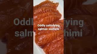 #shorts Oddly satisfying salmon sashimi | KT Food Review