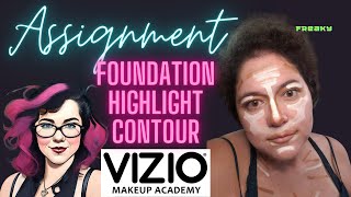 Do my Assignment with me! - Foundation | Highlight & Contour - Vizio Makeup Academy