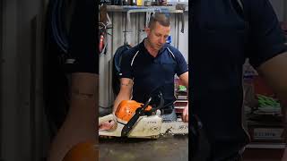 Tension your chain the easy way #shorts #stihl #chainsaw