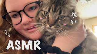 ASMR at my boyfriend’s house (ft. his cat) | trigger & ramble assortment ✮