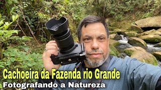 Cachoeira da Fazenda rio Grande fotografando a Natureza, Fui picado 5 vezes por uma "Vêspa🐝 "