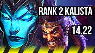 KALISTA & Janna vs DRAVEN & Rakan (ADC) | Rank 2 Kalista, Rank 10 | BR Challenger | 14.22