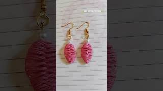 💕"EARRING" making tutorial💕 #beautiful #handmade #jewellery #amazing#new#trending #design#ytshorts