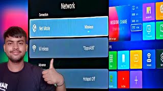 How to Connect internet in Wisdom share cloud Android tv