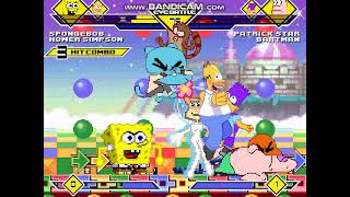 Mugen #1025 Spongebob Homer Gumball Mordecai vs Patrick Bartman Darwin Rigby