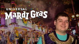 Riding the Universal Mardi Gras Parade on Opening Night! (Tribute Store, Cursed Coconut Club & Food)