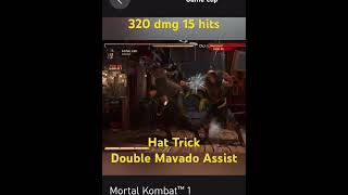 Best Kung Lao combos Double Mavado 15 hits combo Mortal Kombat 1 #mk1 #short  #shorts #mortalkombat