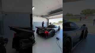 pagani huayra r start up and acceleration