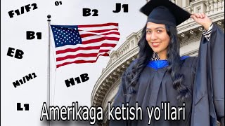 Amerikaga ketish yo’llari 2023 | Amerikaga qonuniy yo’llar bilan ketish | Amerikaga viza olish