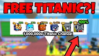 How To Get NEW *FREE* TITANIC PET in Pet Simulator 99!