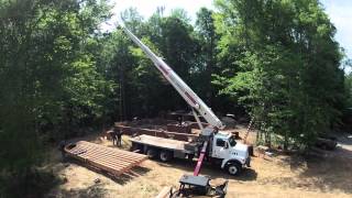 laying beams timelapse