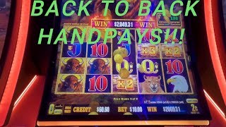 Buffalo Link - MUST SEE! Back to Back Handpays! #buffalo #winstar #handpay