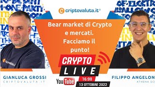 ⚠️ALERT⚠️ Inflazione, Bear Market di Bitcoin,  Crypto e Mercati! Il punto- Live con Filippo Angeloni