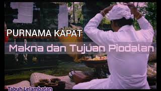 UMAT HINDU : PIODALAN PURNAMA KAPAT