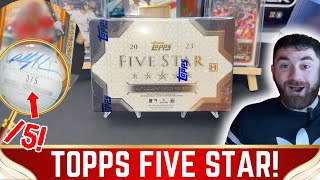 Our LOWEST NUMBERED Hit Yet! /5!! 🔥 | Opening A Box Of 2023 Topps Five Star Baseball