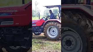 Mahindra NOVO 605 4wd tractor on shaktiman rotavator 🚜 #trending #viralvideos #shorts