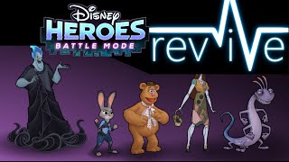 REVIVE TEAM - Disney Heroes: Battle Mode - Randall, Sally, Fozzie Bear, Judy Hopps, and Hades