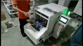 Automatic pre opened PE pouch roll sealing  bagging machine