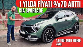 Kia Sportage 1.6 TGDI Mild Hibrid 4WD (2022) 1.7M TL'ye her şeyi olan SUV