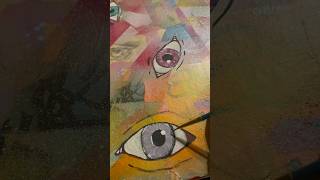 Easy How to Paint a Eye using Acrylic Paint Satisfying #art #fyp #viral #shorts #artshorts #viralart