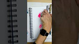 Clip of my video about using different art materials. See it in  related video.  #shorts #mixedmedia