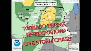 🔴LIVE Storm Chaser - Tornado Threat - Nebraska/Iowa